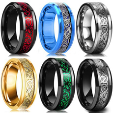 Steel, 8MM, wedding ring, Stainless steel ring