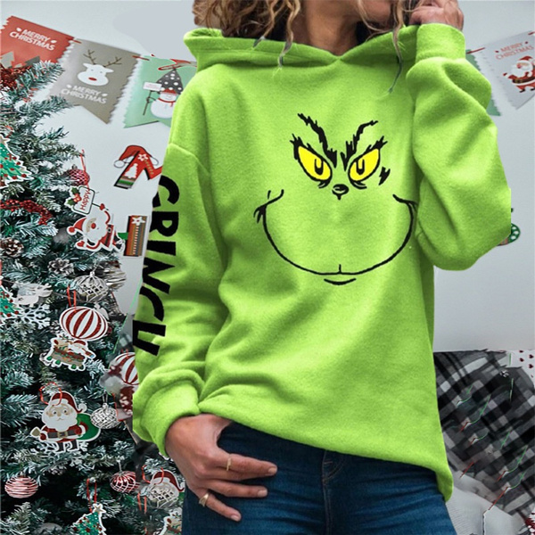 Printed Sweatshirt - Green/The Grinch - Ladies