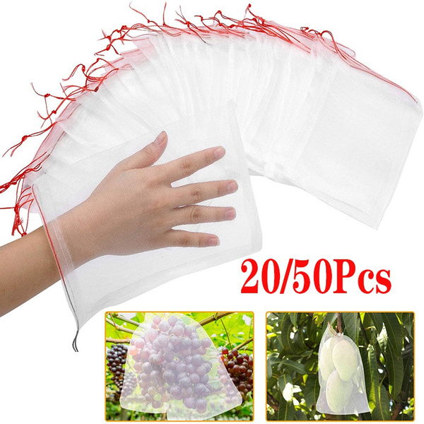 20/50Pcs Fruit Protection Bags Fruit Netting Bags Garden Netting Bags