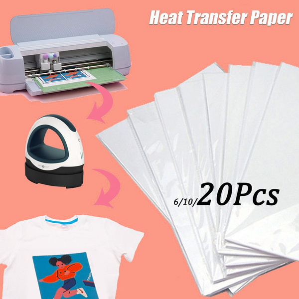 6 10 20 Sheets 8 5 X11 A4 Iron On Transfer Paper For T Shirts Heat 6 10 20 Sheets 8 5 X11 A4 Iron On Transfer Paper For T Shirts Heat
