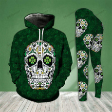 3D hoodies, Leggings, Fashion, skull