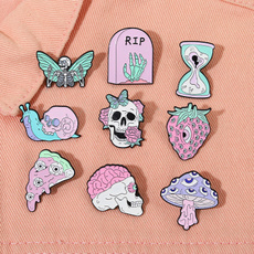skullpin, cute, brooches, Pins