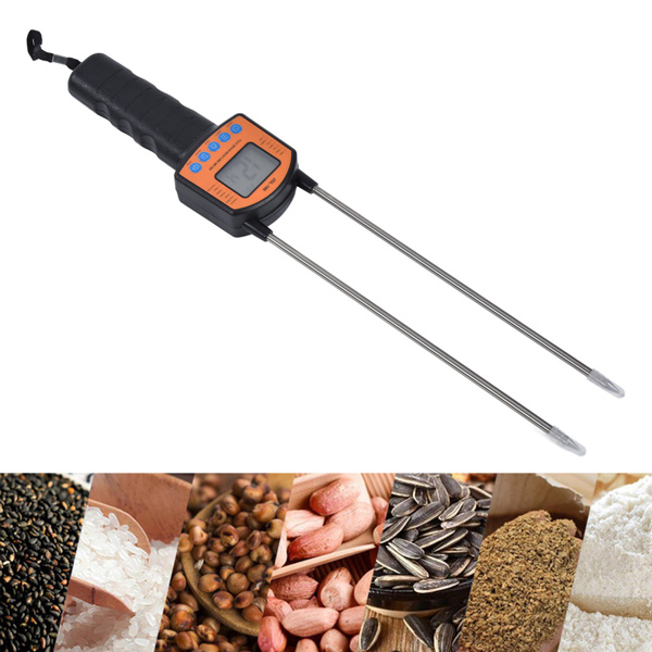 Moisture Meter Grain Moisture Meter LCD Display Digital Grain Moisture ...