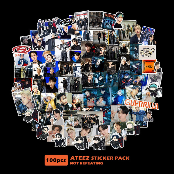 ATEEZ Sticker Sheet | Kpop Sticker Sheet | Kpop Sticker Set