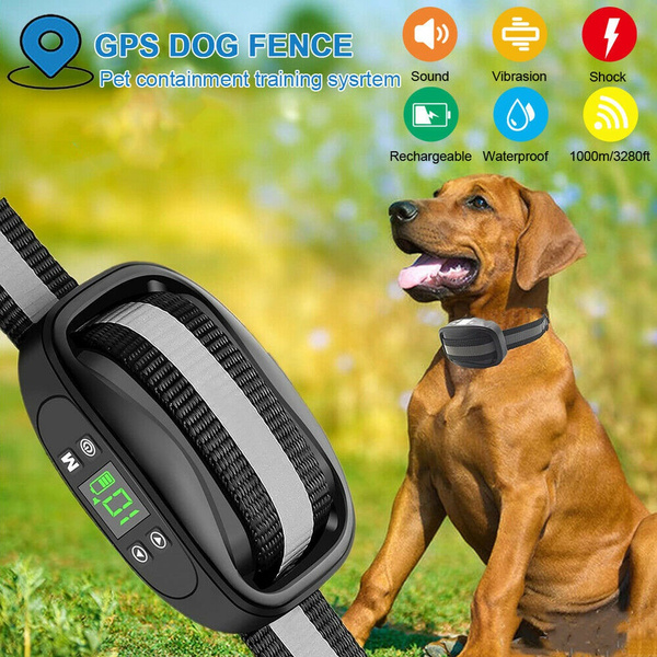 GPS Wireless Dog Fence, Electric Dog Fence with GPS, Rechargeable