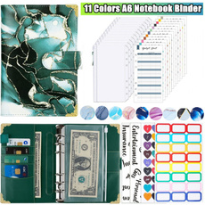 cashplannerorganizer, leather, budgetbinder, marblenotebook