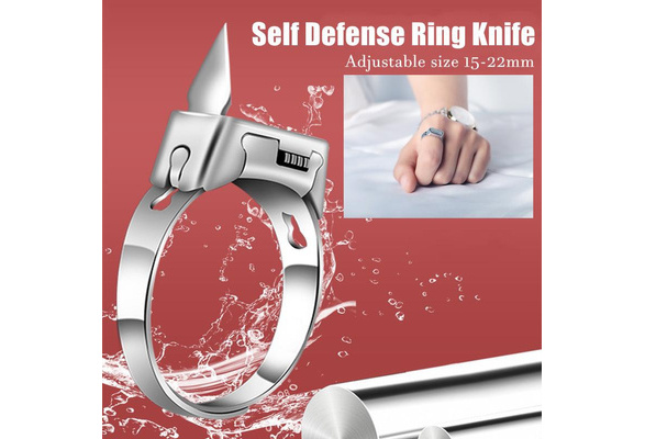 Best Deal for HUYHOAT Self-Defense Ring Portable Finger Survival Outdoor