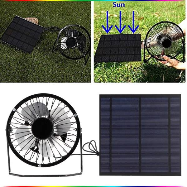 Multifunctional 5W Mini Solar Panel With Portable Cooling Fan ...
