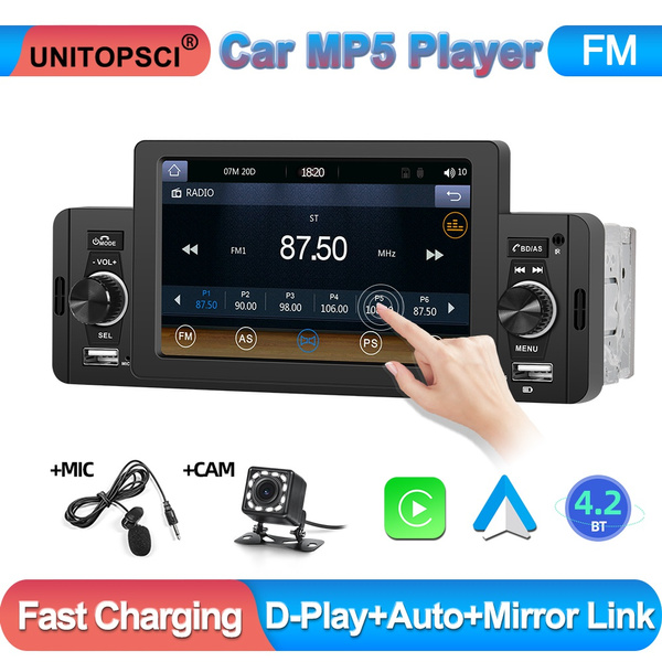 Unitopsci new 1din car radio car stereo 5 hd touch screen car