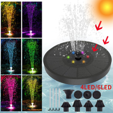 pondfountain, led, Garden, Colorful