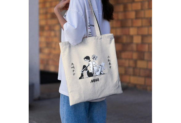 Shunila Shopping Tote Bag in Anime Sticker Custom Cotton Canvas, 14/16  Inches – SHUNILA SHOP