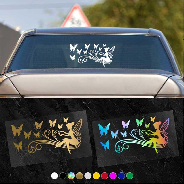 1PC Car Body Decal Beautiful Elves Reflective Car Stickers Butterfly ...