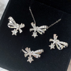 Star, sparklingdiamondjewelry, necklace for women, Earring