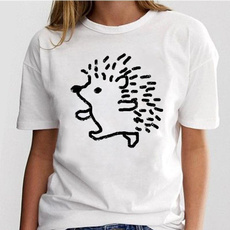 cute, fashion women, animalprintshirt, Cotton Shirt