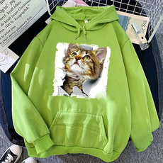 Cat Sweatshirt, Plus Size, cathoodie, casualhoodiesweatshirt