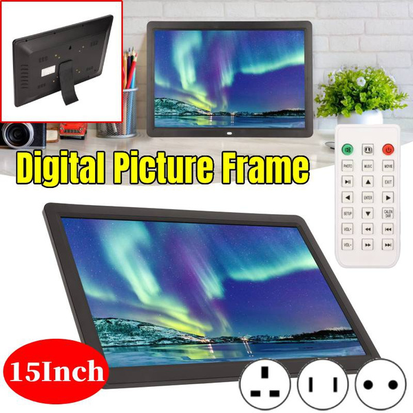 Digital Picture Frame, 15Inch Multifunction Full HD Automatic Rotation ...