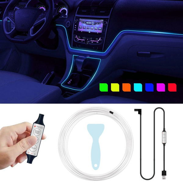 Car Interior Decoration Light RGB Multicolor Ambient Lighting Kits With ...