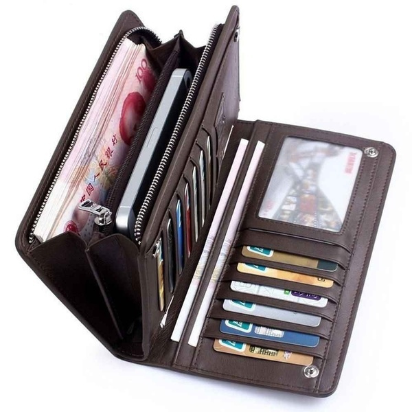 Men's Wallet Luxury Brand ID Holder Purse with magnetic snap business  foldable | eBay