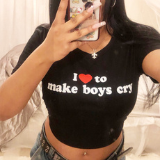 Tops & Tees, Love, Cotton T Shirt, cute
