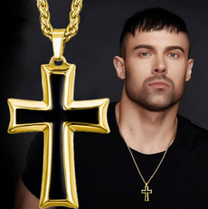 party, necklaces for men, jesus, Cross necklace
