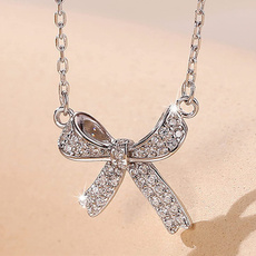 925 sterling silver necklace, butterfly, Fashion Accessory, DIAMOND