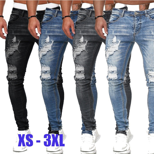 Hip Hop Ripped Sweatpants For Men Designer Black Motorcycle Denim Pants  With Zipper Casual Black Skinny Trousers From Fourforme, $20.91 | DHgate.Com