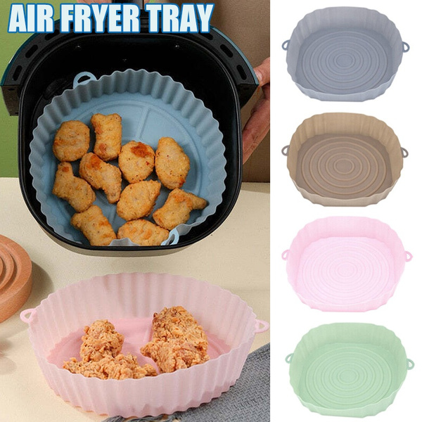 Air Fryer Silicone Pot Air Fryer Basket Liner Non-Stick Oven Baking Tray`