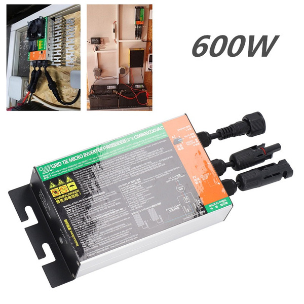 Alomejor Solar Micro Inverter 230 V 600 W IP55 Waterproof MPPT Grid Tie Micro Inverter for Small Solar Systems