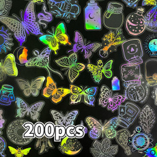 butterfly, diarydecoration, Plants, Holographic