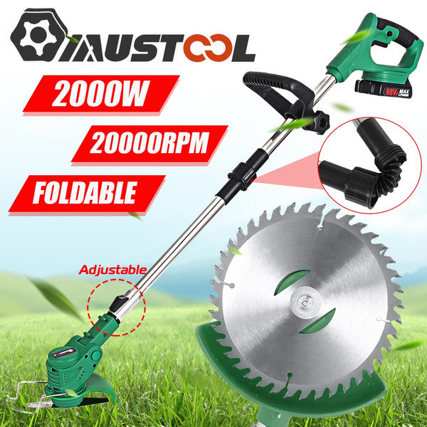 Cordless Electric Lawn Eater Edger Yard Grass String Trimmer Cutter