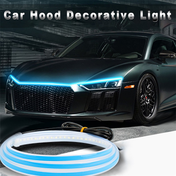 120/150/180CM Universal 12V Flexible Waterproof Car Hood LED Daytime