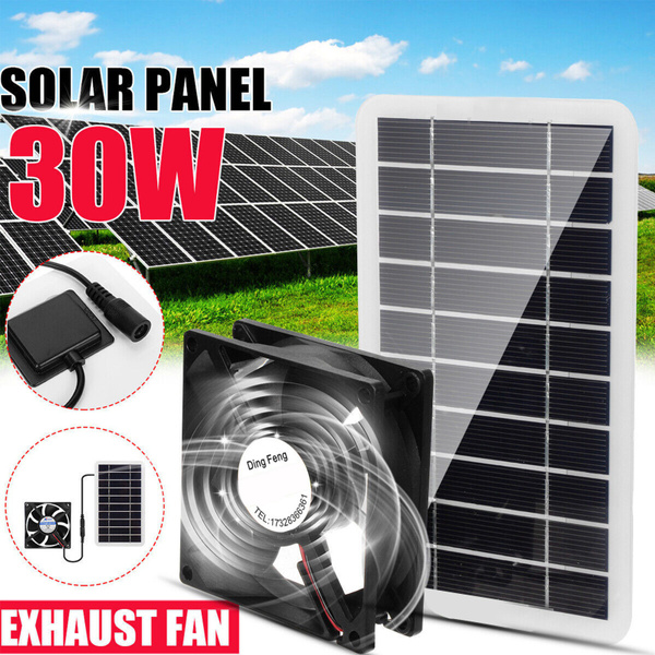 20 Inch Solar Powered Industrial Fan - High Velocity Floor Fan For Outdoor, Camping, Tents, Offices