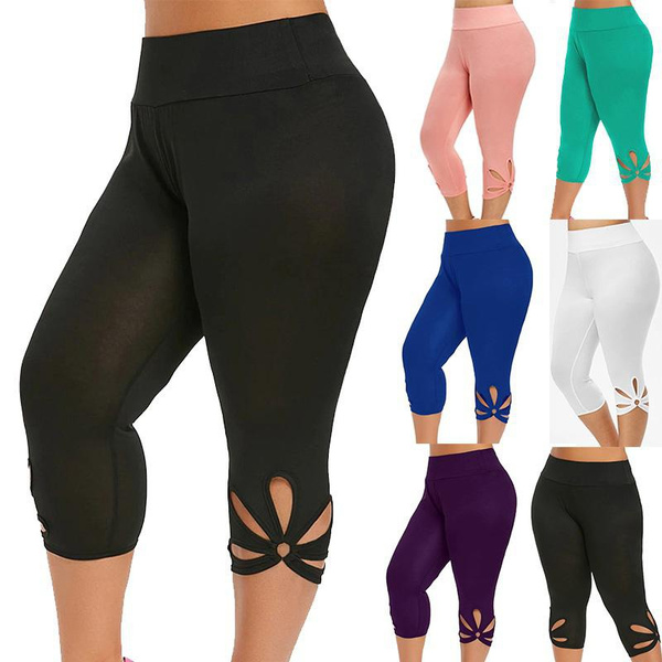 Women's High Waist Legging PlusSize Elastic Waist Seamless Casual