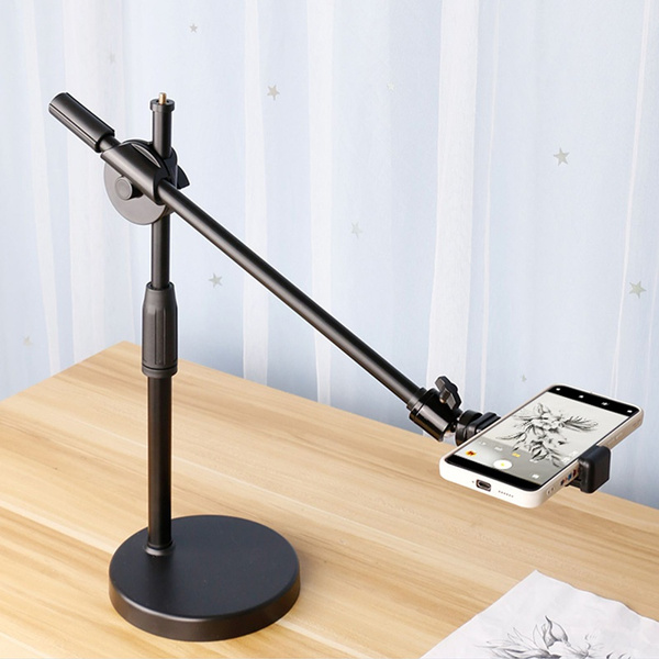 overhead mobile stand with ring light