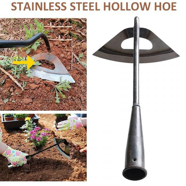 Small Hollow Stainless Steel Hoe Weeding Rake Planting Vegetables ...