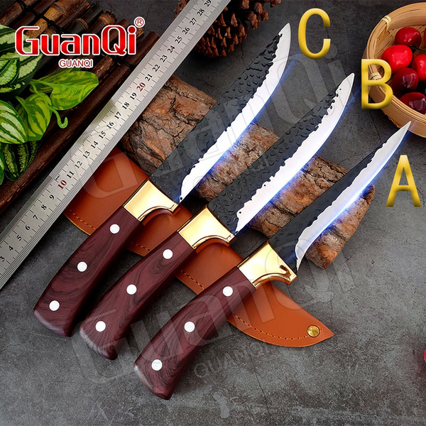 Kitchen Chef Knives Sets Stainless Steel Slaughter House Boning Knife Meat  Cleaver Butcher Knife Sharp Cleaver Slicing knife