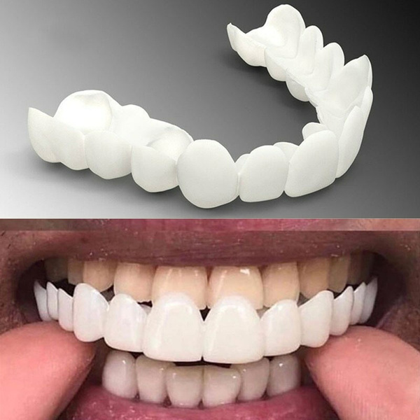 Upper/Lower False Fake Veneers Comfort Flex Denture Braces | Wish