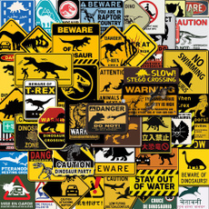 warningsignssticker, Sports & Outdoors, jurassicsticker, Stickers