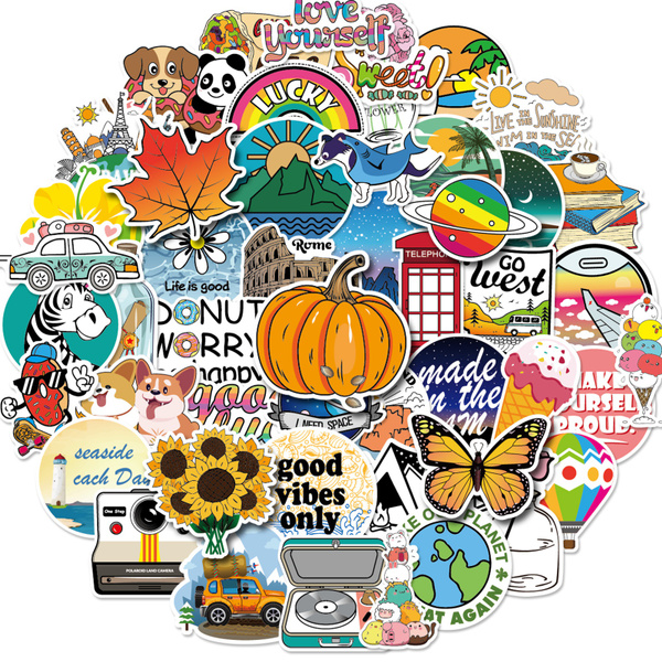 10/25/50pcs mini Cartoon Stickers graffiti stickers laptop stickers