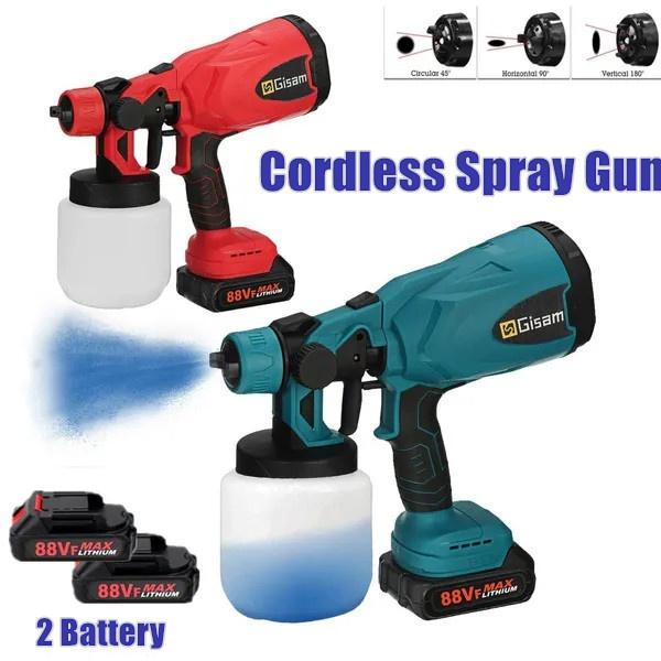 Battery paint deals spray gun