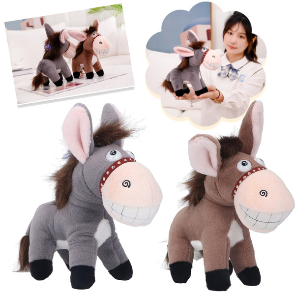 Donkey Stuffed Animal Toy Cute Soft Comfortable Vivid Donkey Plush Toy ...