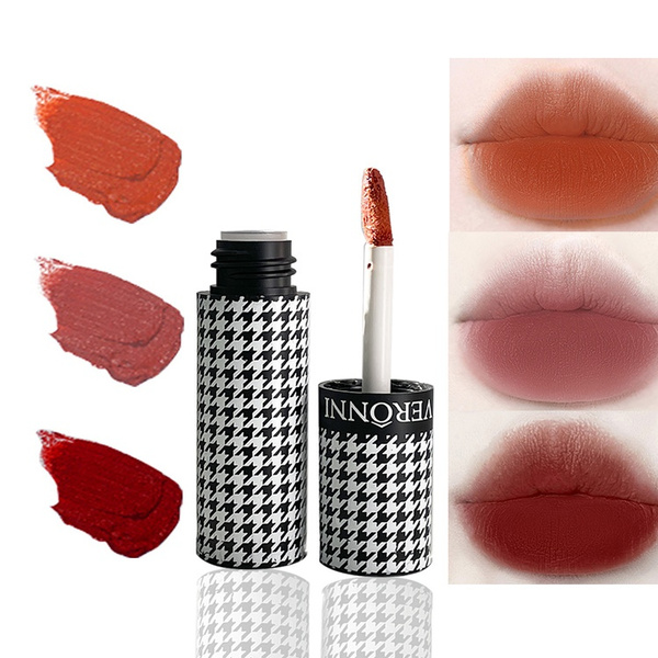 3 PCS Liquid Lipstick Matte Long Lasting lip Stain Velvet Red Lip Gloss