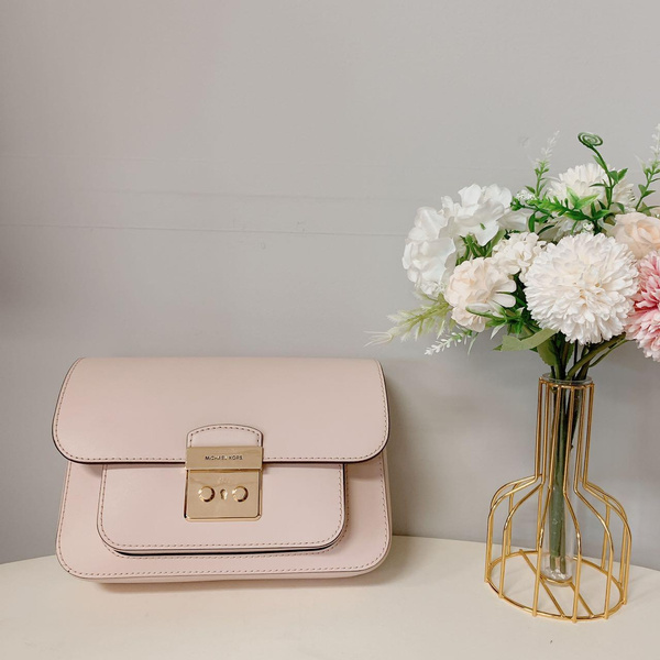 Michael Kors 35T2GS9M2L Sloan Editor Medium Messenger Bag IN Powder