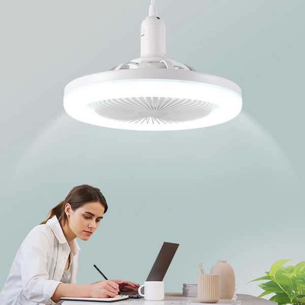 BYNNIX Smart Ceiling Fan With LED Light - 3-Blade Flush Mount E27 Socket, 10.23", Remote Control - View #12