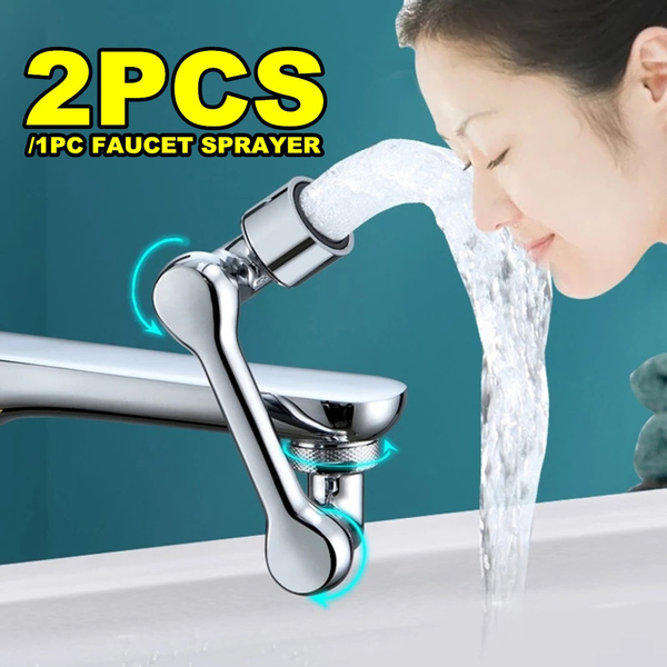 ZAAWUUT 4 Pieces Faucet Water Tap Extenders,Kitchen Sink Faucet Connector, Silicone Flexible Facucet Extension Without Water Waste And Splashing, Blue Green Pink White