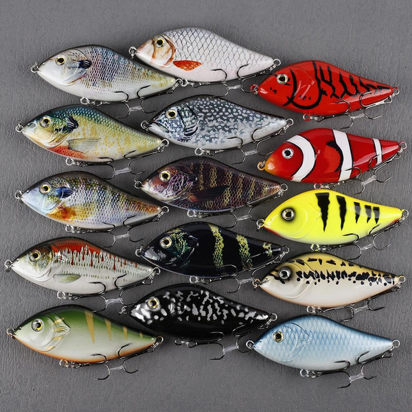 1PC Sinking Rattle Balls 10CM 45G Hard Plastic Tackle 3D Eye Saltwater  Glider bait Wobblers For Pike Fishing