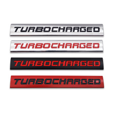 Car Sticker, turbochargedemblem, turbocharger, chrome