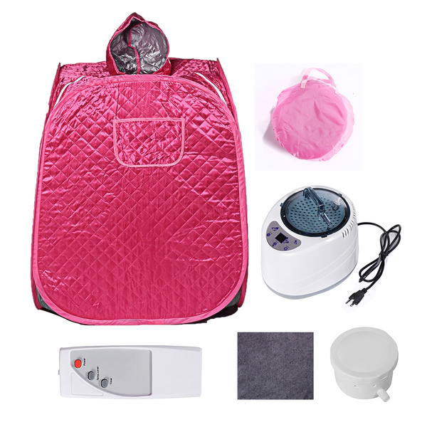 2L 110V 1000W Portable Steam Sauna Full Body Spa Tent With Remote