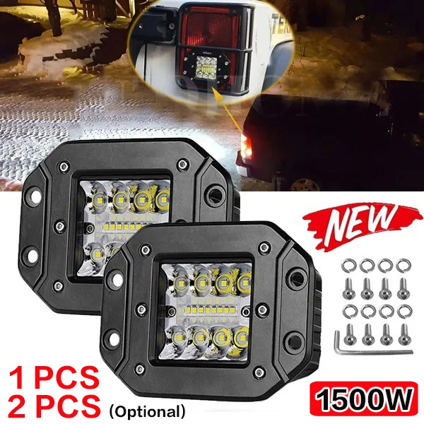 1PCS/2PCS Car LED Light LED Flush Mount Pods Light 4Inch LED Cube Light ...