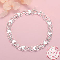 Sterling, Heart, sterling silver bangle bracelet, Jewelry